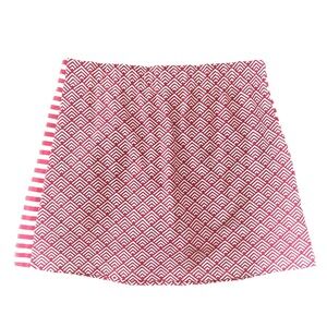 J McLaughlin Fuchsia‎  White Geometric Print Mini Skirt Stripe NEW